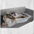 thumbnail image 5 of Corgi Soft Flannel Fleece Throw Blanket, Photo of Pet Friend Pembroke Welsh Puppy Dog Lover, Cozy Plush for Indoor and Outdoor Use, 50" x 60", Pale Eggshell Dark Peach, by Ambesonne, 5 of 5
