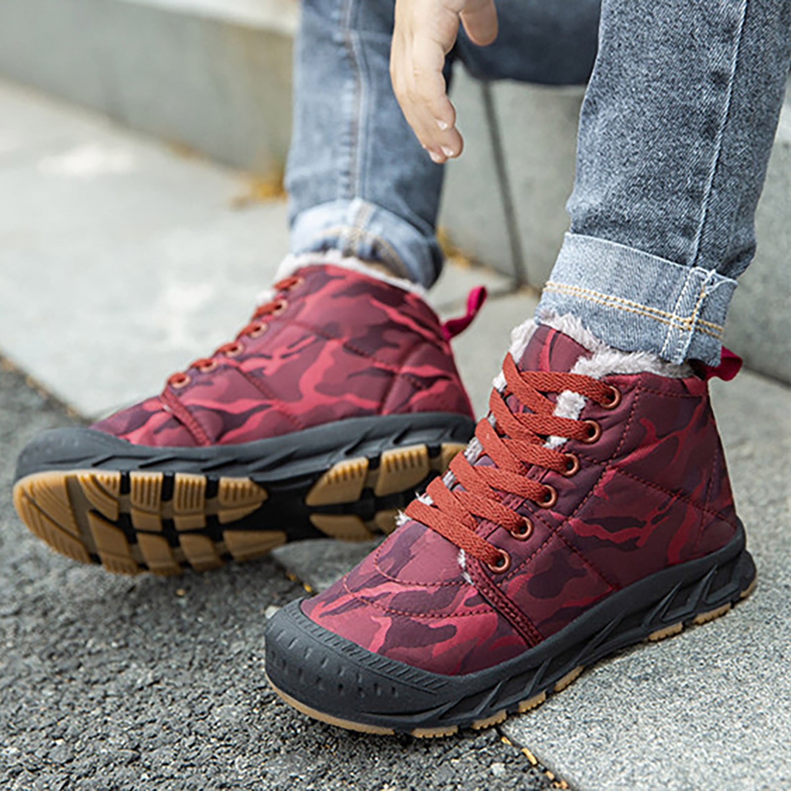 Boys Little Child And Big Kids High Top Outdoor Water Proof Snow Boots Children Warm Shoes Trendy And Fashionable Kids Sports Shoes High Tops Boy Big Boy Rain Boots Size 6 Boys Size 5 Snow Boots Boy