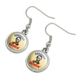thumbnail image 2 of Abraham Drinkin' Lincoln Drinking Funny Humor Novelty Dangling Drop Charm Earrings, 2 of 5