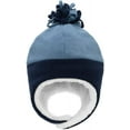 thumbnail image 3 of Zando Baby Kids Winter Hats and Gloves Sets for Boys Warm Polar Fleece Earflap Beanie Hat & Blue 1-2T, 3 of 6