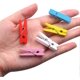 thumbnail image 3 of 50pcs Wooden Clips,Nature Wooden Clips for Picture Hanging and Note, Assorted Colours, 3 of 5