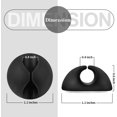 thumbnail image 2 of Black Wire Holders, Adhesive Car Cable Clips, 9 Pack, 2 of 9