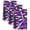 Purple, Black, White, variant on Abstract Purple Waves Kitchen Towels Set of 1, Contemporary Modern Black Striped Absorbent Dish Towels for Kitchen, Microfiber Hand Towel, Quick Drying Tea Towel for Cleaning Decorative Dishcloths