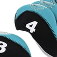 thumbnail image 3 of Cubiertas de hierro  de neopreno tonos Negro + shamjiam  Cubiertas de la cabeza del club de golf, 3 of 9