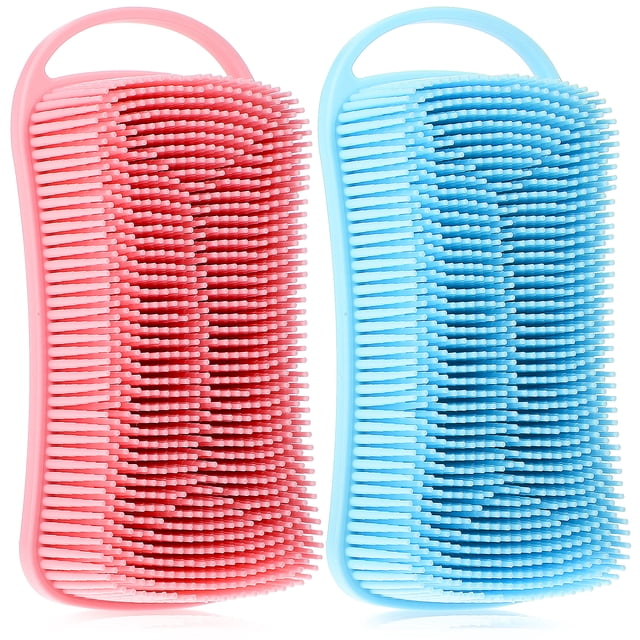 Cepillos de baño de 2 piezas Sproz de ducha de cuerpo Cepillos de exfoliante de silicona Cepillos de baño