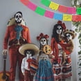 thumbnail image 3 of 2 Pack Fiesta Banner Colorful Felt Papel Picado Banner for Party Cinco de Mayo Day of the Dead Fiesta Party Decorations Supplies, 3 of 7