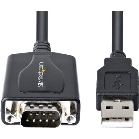 StarTech 1P3FPC-USB-SERIAL USB-RS232Cシリアル変換ケーブル (USB 2.0/91cm/COMポート番号保持機能/USB Type-Aオス・DB9オス/Windows &amp; macOS)