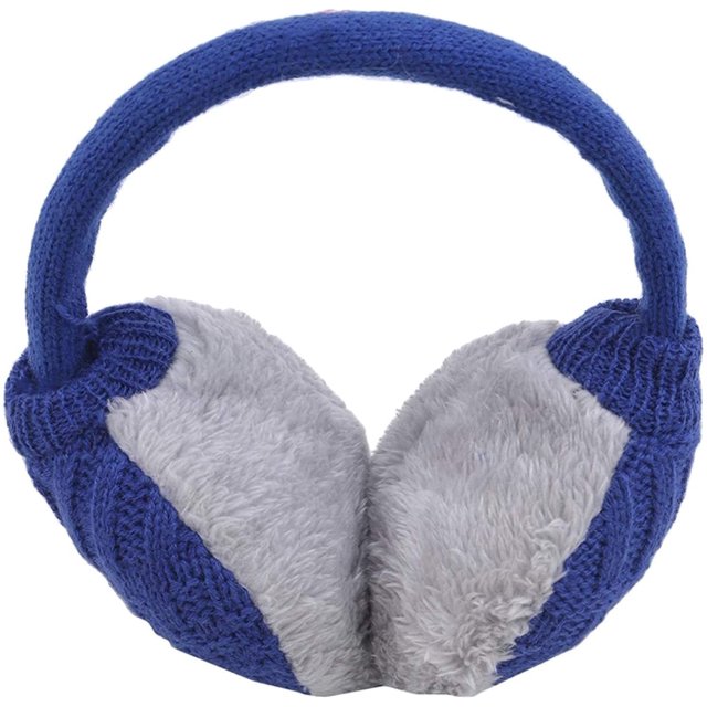 Cache-Oreilles Confort Classique Mignon Extérieur Cache-Oreilles d'Hiver Cache-Oreilles Tricoté Chaud pour Femmes Bandeau Cache-Oreilles d'Hiver (Couleur : Bleu, Taille : Taille Unique)