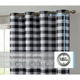 thumbnail image 2 of THD Cedar Buffalo Check Textured Light Filtering Grommet Lightweight Curtain Panels, Set of 2, 2 of 4