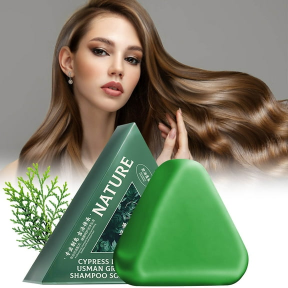 Shampoo Bar,Nature Shampoo Bar Nature Green Soap Shampoo Usman Grass Shampoo Bar Calming Strengthens Hair For Women And Mens 120g,Shampoo