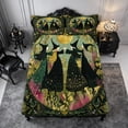 thumbnail image 4 of Erosebridal Witch Circle Bed Sheets 4-Piece,Witchy Garden Full Size Sheets,Green,1 Flat Sheet, 1 Fitted Sheet and 2 Pillowcases, 4 of 6