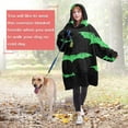 thumbnail image 4 of Wearable Oversized Blanket,Black Halloween Bats with Green Wearable Blanket Hoodie for Adults,Cozy Hooded Blankets with Super Pockets,Super Warm Fuzzy Pullover for Women & Men, 4 of 6