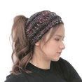 thumbnail image 2 of Ausyst Headbands for Women And Winter Knitted Headband Horsetail HAT Wool And Plush Hair Band Pullover Hat Clearance, 2 of 9