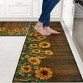 thumbnail image 2 of Sunflowers Kitchen Rugs Set of 2 Anti Fatigue Kitchen Mats for Floor Non-Slip Waterproof Kitchen Mats on The Wooden Kitchen Floor Mat Washable for Kitchen, Home, Office, Laundry, 2 of 6