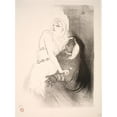 thumbnail image 3 of Henri de Toulouse-Lautrec 19x24 Black Modern Framed Museum Art Print Titled - During the Renaissance, Sarah Bernhardt in Phedre (1892 - 1893), 3 of 5