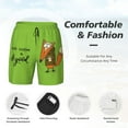 thumbnail image 5 of Haiem Drink Coffee And Do Good Mens Swim Trunks with Compression Liner 2 in 1 Swimming Shorts Stretch Swimwear Quick Dry,Board Shorts-3X-Large, 5 of 9