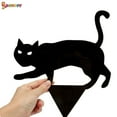 thumbnail image 6 of Spencer Black Metal Cat Silhouette Yard Signs with Stakes Halloween Decorations, Shadow Cutouts Scary Family Home Front Yard Party Plastic Decor, 6 of 8