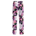 thumbnail image 6 of IYYVV Halloween Pajama Pants for Women Pumpkin Ghost Pattern Print Lounge Pant Elastic Waist Loose Pj Bottoms Pink 3XLL, 6 of 6