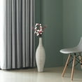 thumbnail image 3 of Uniquewise Modern Decorative Bottle Shape White Floor Vase Ribbed Design Small, 3 of 7