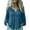 Blue, variant on Womens Trendy Ruched Linen Comfy Loose Blouses Tops Women's Fashion Spring/Summe Linen Solid Color V-neck Button Open Shirt Long Sleeve Lock Shirt/Top