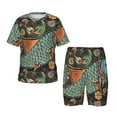 thumbnail image 1 of Balery Rich Fish Conjunto de Pijama Infantil de Manga Corta con Estampado – Ropa de Dormir de Algodón Suave-Small, 1 of 6