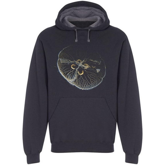 A Beautiful Wide Open Jellyfish Hoodie Men -Image by Shutterstock, Male XX-Large