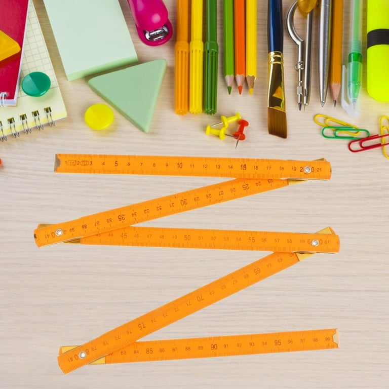Wooden Ruler Treela 24 Pack Wood Meter Sticks - 39 Inch Double Sided ...