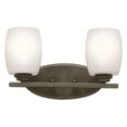 thumbnail image 2 of 2 Light Bath Vanity Approved For Damp Locations With Contemporary Inspirations 9 Inches Tall By 14.25 Inches Wide-Chrome Finish-Led Lamping Type, 2 of 2