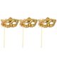 thumbnail image 1 of 3 unids Cristal Mascarada Del Partido de Las Mujeres Máscara de La Cara Máscara de Venecia Princesa Ball Party Decor Accesorio Máscara de Mano para Halloween Golden, 1 of 5