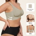 thumbnail image 3 of Qylux Plus Size Wireless Bras for Women Full Coverage Soft Wirefree Bras Comfort Everyday Bras, 3 of 7