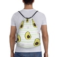 thumbnail image 2 of Kdxio Avocado of a Hear Print Drawstring Backpack Bag,Waterproof Draw String Back Sack, Gym Drawstring Bags Swim Bag For Unisex, 2 of 9