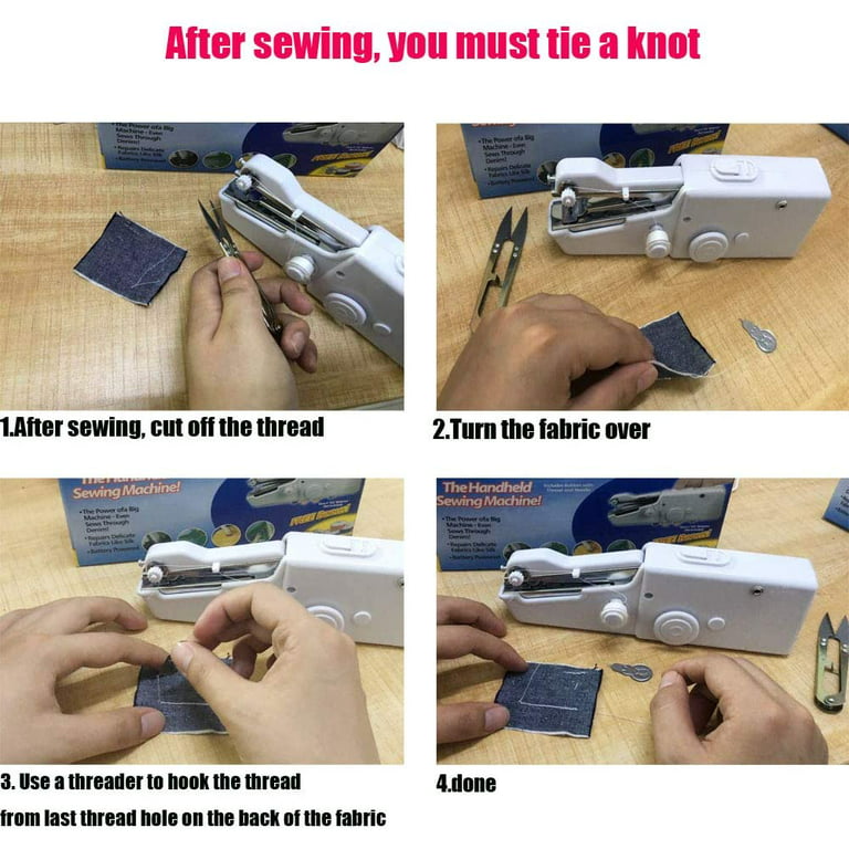  Handheld Sewing Machine, Mini Sewing Machine for Quick Stitching,  Electric Portable Sewing Machine for Beginners, Hand held Sewing Device for  DIY, Fabrics, Clothes, Home and Travel