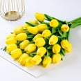 thumbnail image 5 of 10 Pcs Fake Tulips Artificial Flowers Real Touch PU Faux Flowers Tulip Stems for Wedding Spring Bouquet Floral Arrangement Home Party Office Decorations for Mother's Day, 5 of 8