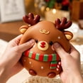 thumbnail image 4 of Christmas Reindeer Squishy Adult Decompression Squeeze Toy Slow Rising Fidget Stress Ball for Teens Kids Anxiety Relief Anti-Stress Travel Portable Desk Decoration Fun, 4 of 4