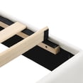 thumbnail image 3 of BIKAHOM Tufted Upholstered Platform Bed Frame with Headboard, Full, White, 3 of 8