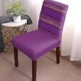 thumbnail image 2 of Dining Chair Covers Set of 4,Vintage Purple Wood Texture Universal Stretch Kitchen Seat Covers Parsons Chair Protector Slipcover for Home Restaurant Party Decor,Rustic Farmhouse Wooden, 2 of 6
