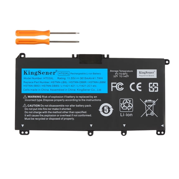 Kingsener HT03XL Laptop Battery for HP 14-ma0312ng 14-df1000 14m-dh1003dx 14s-cr2002TU 14-CE0025TU 14-CE0034TX Kingsener HT03XL Laptop Battery Replacement For HP 14-ma0312ng
