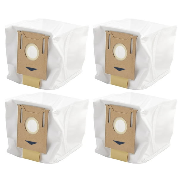 4 Pack Dust Bags For Ecovacs & For Deebot N10 / N10 Plus Robot Vacuum Cleaner Replacement Dust Bag Sweeper Replace Accessories