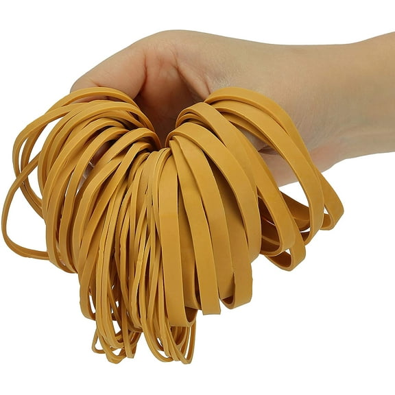 Mr. Pen- Rubber Bands Assorted Sizes, 300gr, Yellow, Rubber Bands, Rubber Bands Office Supplies
