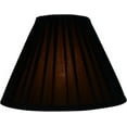 thumbnail image 2 of Urbanest Softback Empire Box Pleat Lampshade, Faux Silk, 8x16x11", Black, Spider, 2 of 8
