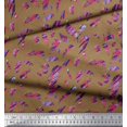 thumbnail image 2 of Soimoi Coton Cambric Tissu Pinceau Abstrait Impression par la Cour 42 Pouces de Large, 2 of 3