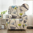 thumbnail image 3 of Dznils Printed Recliner Chair Cover Polyester Stretch Recliner Sofa Slipcover, Beige, 3 of 6