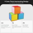 thumbnail image 3 of BalanceFrom 36-Pack 12”x12” Interlocking Puzzle Play Mat, 0.4” Thick, Multicolored, 3 of 12
