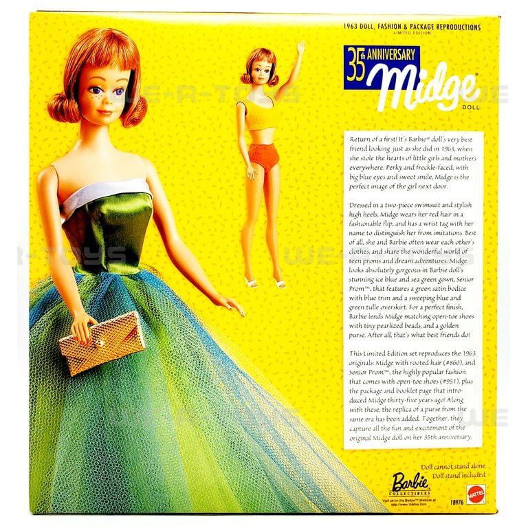 Mattel Barbie's Best Friend Midge Doll, 35th Anniversary