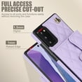 thumbnail image 2 of Case for Samsung Galaxy Note 20, Crossbody Wristlet Case Wallet with RFID Blocking Card Slots KickStand Flip Folio PU Leather Magnetic Protective Cover Women for Galaxy Note 20, Violet, 2 of 9