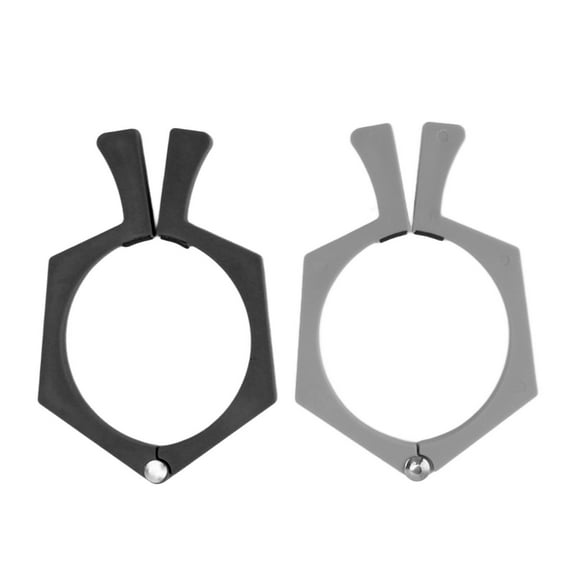 2Pcs Sublimation Cup Clamp, ABS Nonslip Tumbler Wrapping Clamp for 20 Oz Sublimation Paper Tumblers[Black   Gray]