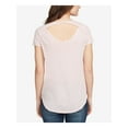 thumbnail image 2 of WILLIAM RAST Womens Pink Cutout Graphic Short Sleeve V Neck T-Shirt M, 2 of 4