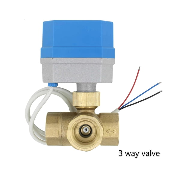 AC220V DC12V 2 way 3way brass valve Motorized ball valve Electric ball valve DN15 High temperature resistance 150 degrees