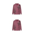 thumbnail image 4 of Youkk Middle-Aged And Elderly Sweater Exquisite Workmanship And Wide Application Warm Middle-aged Clothes pink 2Set, 4 of 6