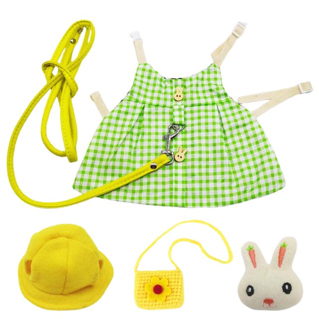 Conjunto De Ropa De Conejo, Accesorios De Correa Para Mascotas, Conjunto De Disfraces De Animales De Moda Encantadores Advancent PT002497-03